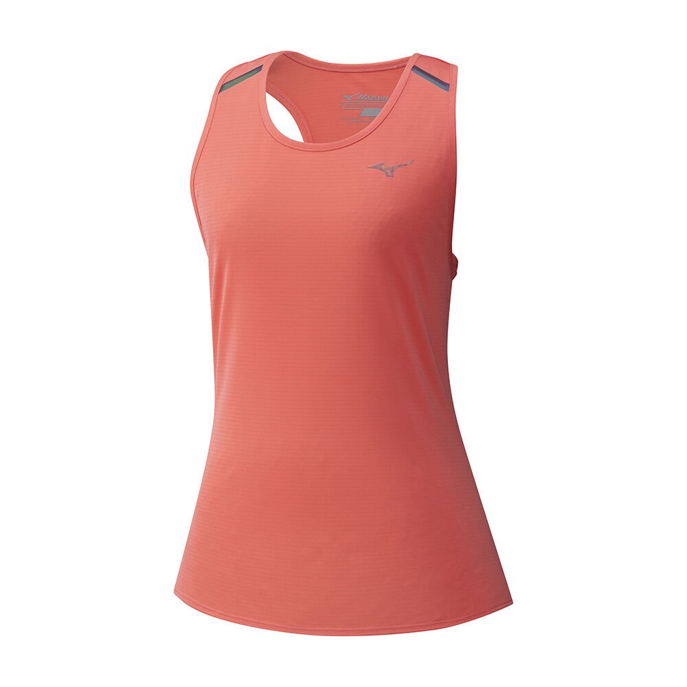 Womens Mizuno Solarcut Running Tank Top Coral Philippines (CGQSBU326)